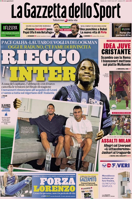 گاتزتا دلو اسپورت - 26 ژوئیه 2025