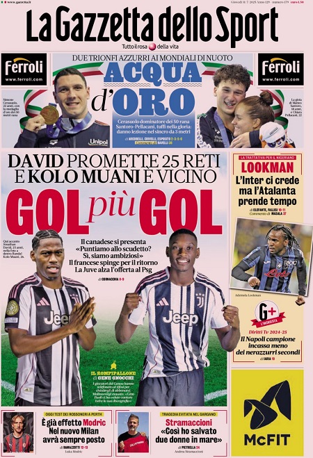 گاتزتا دلو اسپورت - 31 ژوئیه 2025