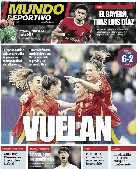 موندو دپورتیوو - 8 جولای 2025