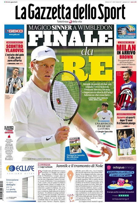 گاتزتا دلو اسپورت - 12 جولای 2025