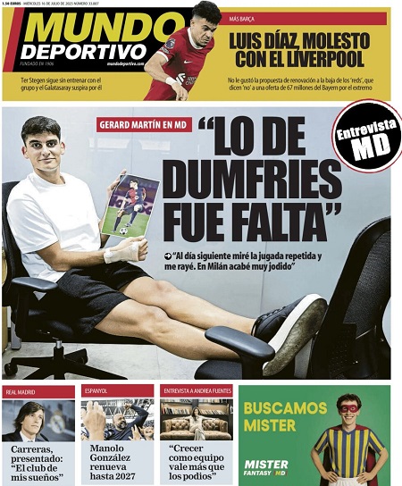 موندو دپورتیوو - 16 ژوئیه 2025