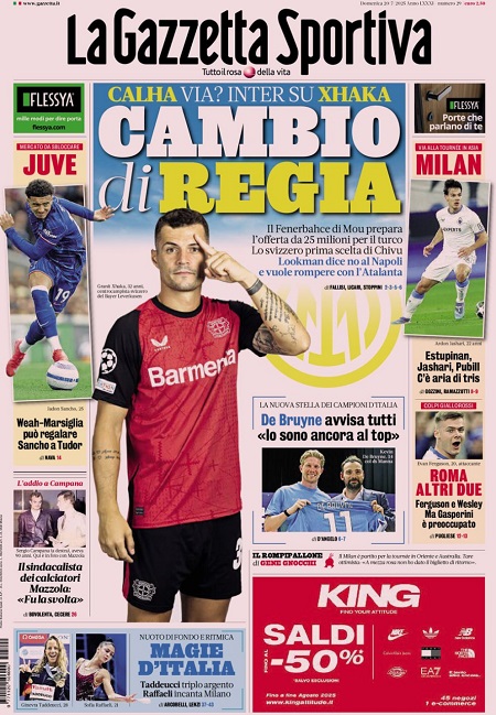 گاتزتا دلو اسپورت 20 ژوئیه 2025