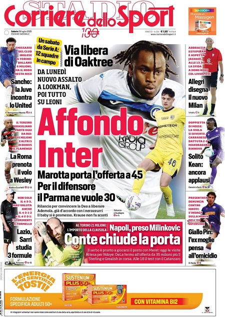 کوریره دلو اسپورت - 26 ژوئیه 2025