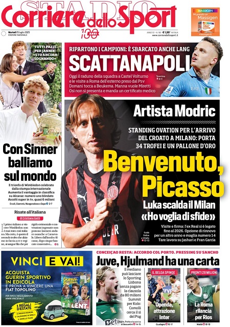 کوریره دلو اسپورت - 15 جولای 2025