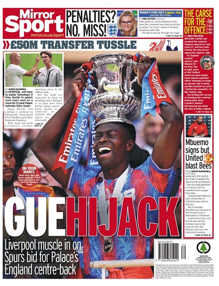 میرر اسپورت 22 ژوئیه 2025