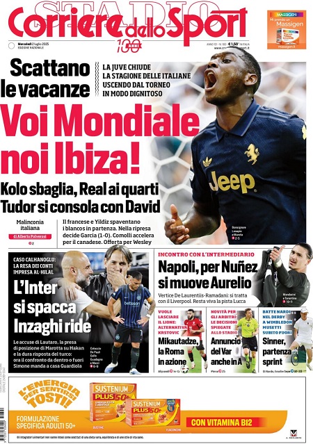 کوریره دلو اسپورت - 2 آوریل 2026