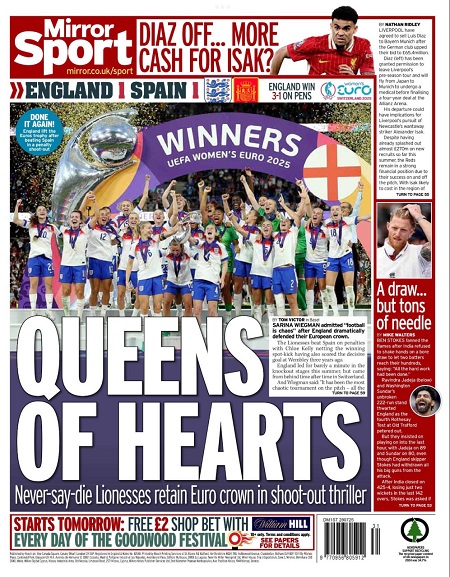 میرر اسپورت - 28 ژوئیه 2025