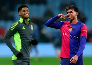 ارسال شکلک قلب از سوی یامال در زیر پست رشفورد در اینستاگرام