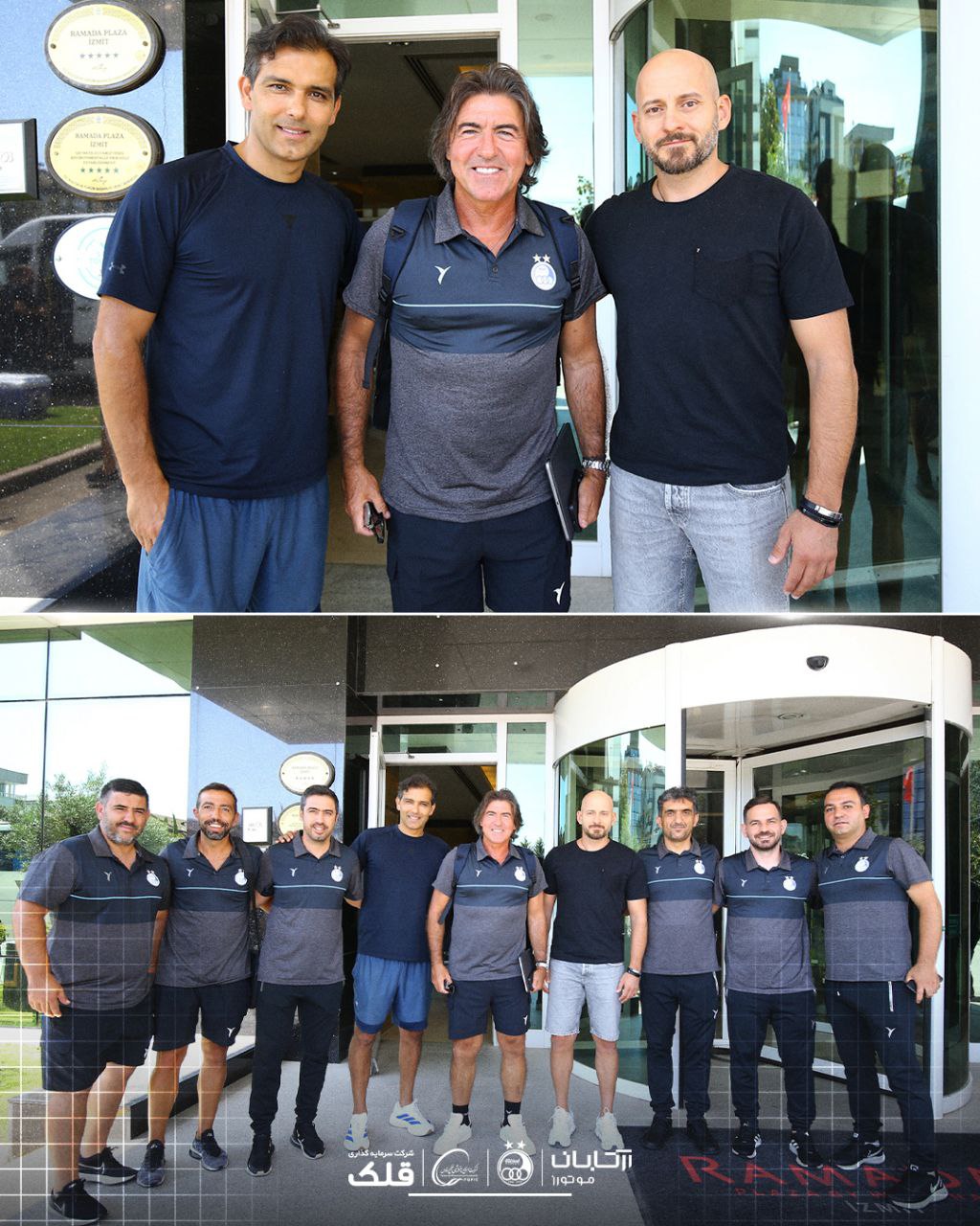 ریکاردو ساپینتو و مربیان استقلال تهران در استانبول - لیگ برتر ایران