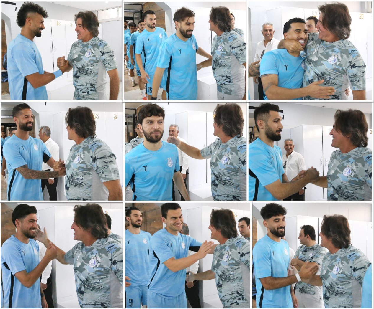 ریکاردو سایپنتو سرمربی استقلال تهران - رامین رضاییان صالح حردانی بازیکنان استقلال تهران - لیگ برتر ایران