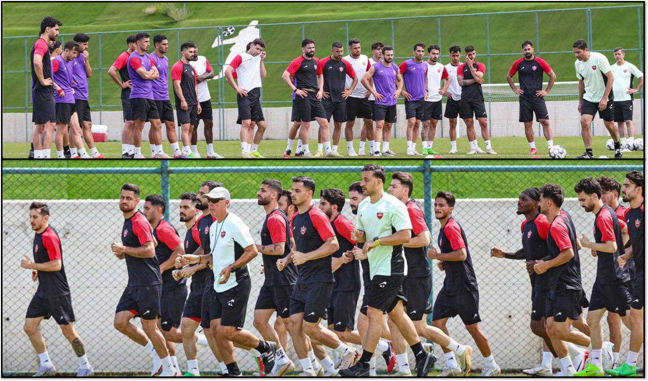 دو قاب از تمرینات پرسپولیس تهران در اردوی ترکیه