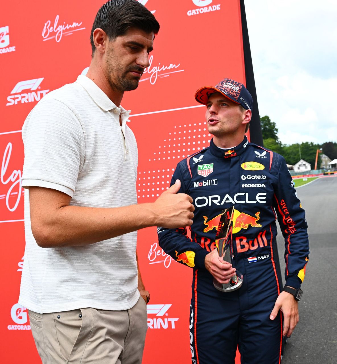 مکس فرستاپن - تیبو کورتوا - گرندپری بلژیک - فرمول یک ۲۰۲۵