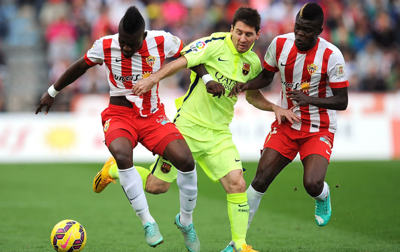 thievvybifouma-almeria-perspolis-leonelmessi-barcelona-thomaspartey-2025 تیوی بیفوما و لیونل مسی و توماس پارتی - بازی آلمریا و بارسلونا - لیگ برتر ایران