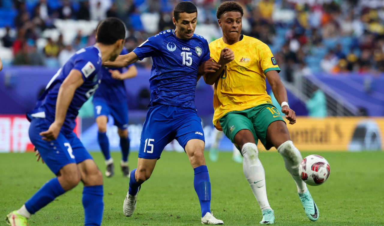 عمر اشمرادوف مدافع تیم ملی ازبکستان و نسف قارشی و گزینه مدنظر سپاهان - کوزینی ینگی بازیکن تیم ملی استرالیا و آبردین اسکاتلند - جام ملت های آسیا - لیگ برتر ایران