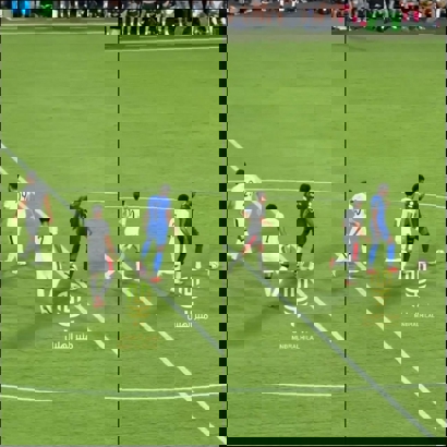 عکس از شیطنت علی البلیهی در بازی الهلال مقابل منچسترسیتی