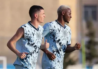 تصاویر یاسر آسانی و موسی جنپو در تونل وحشت تیم فوتبال استقلال