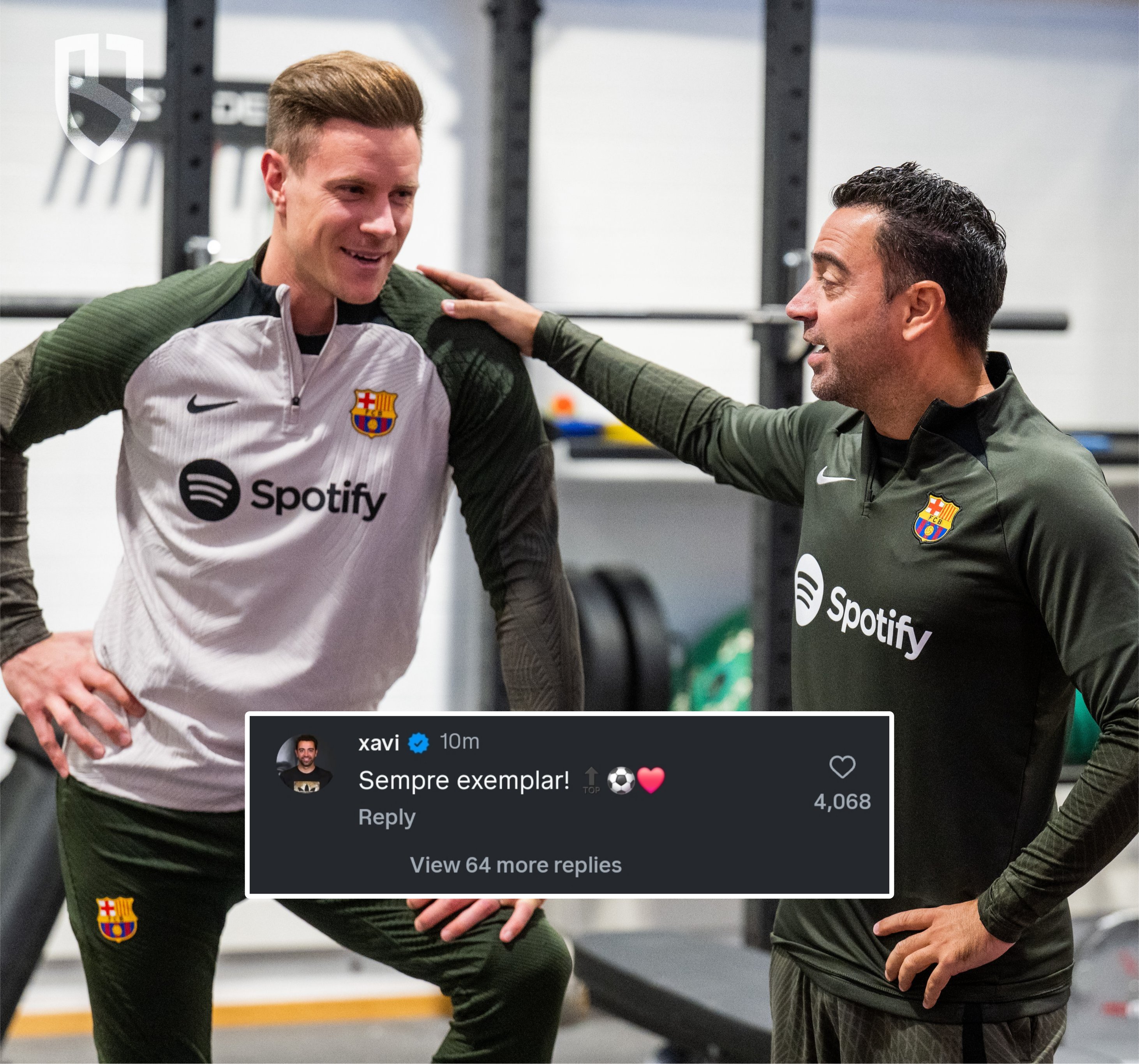 واکنش متفاوت ژاوی به پست اینستاگرامی جنجالی تراشتگن در مورد بارسلونا