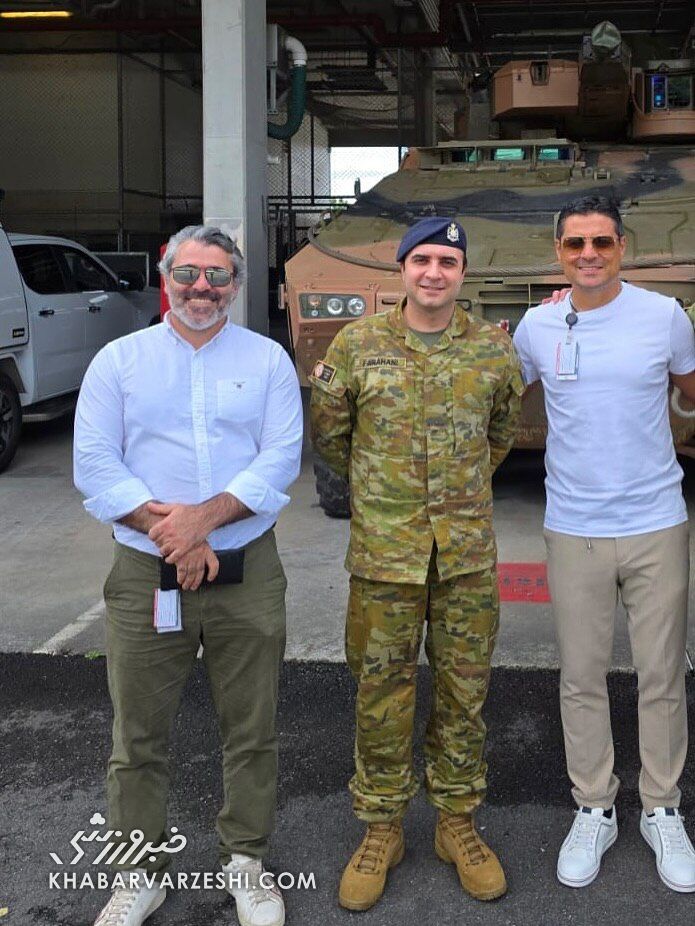 398606 فغانی عکسی که پاک کرده بود را دوباره منتشر کرد/ داور ایرانی در پایگاه نظامی استرالیا