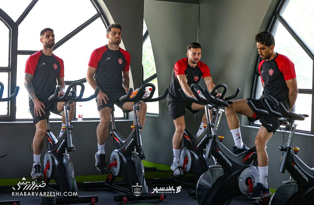 قاب سنگین چهار نفره دوچرخه‌سواران پرسپولیس +عکس