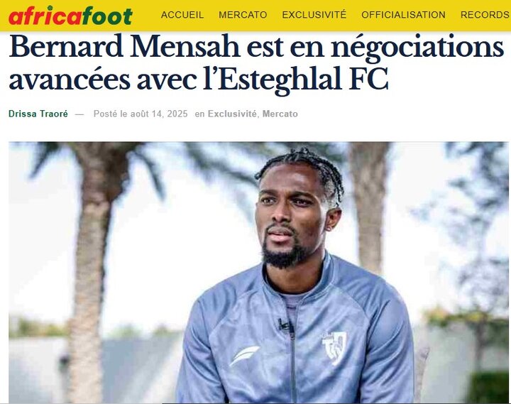 مذاکرات فشرده استقلال با مهاجم آفریقایی