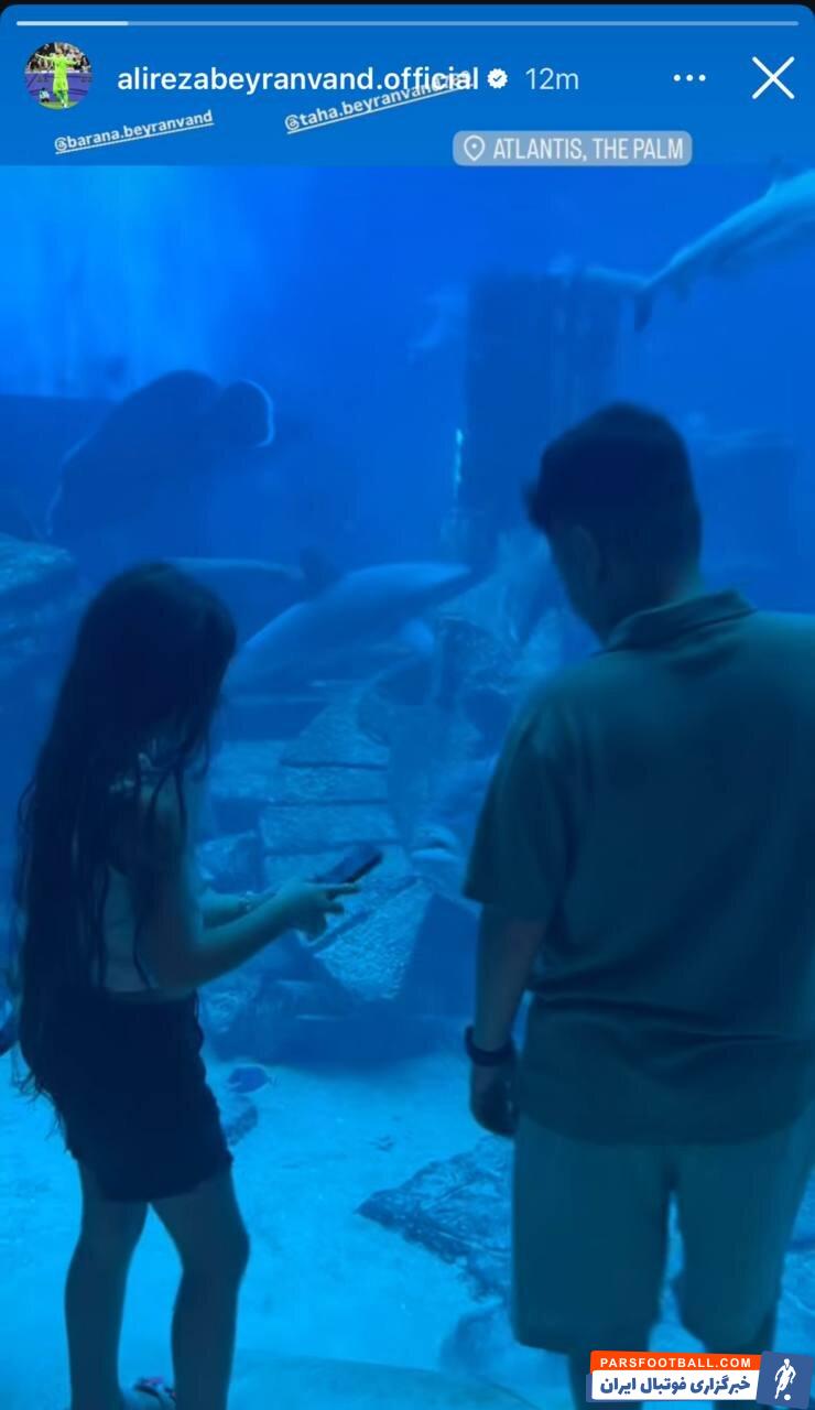 علیرضا بیرانوند ستاره تراکتور برای تعطیلات راهی دبی شد