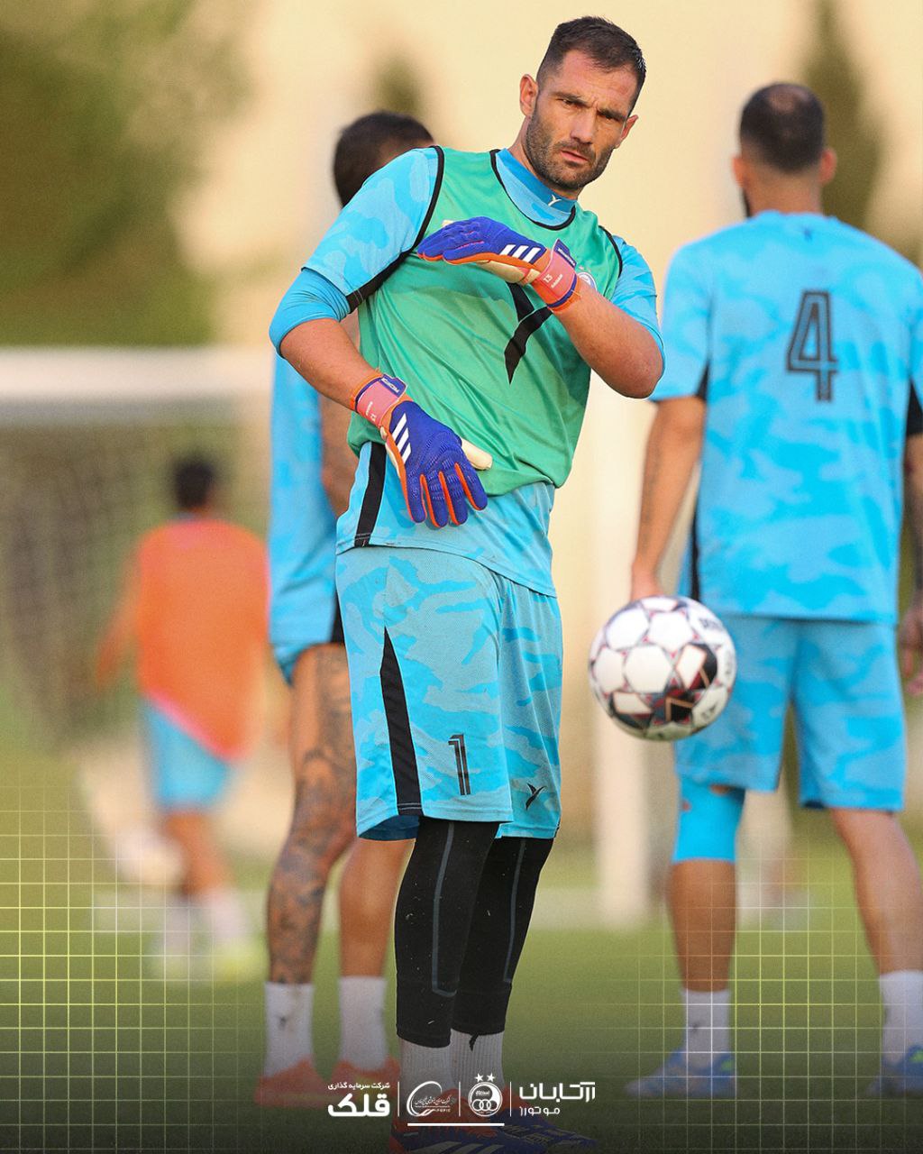 آنتونیو آدان در تمرینات استقلال - بازیکن سابق رئال مادرید و اتلتیکو مادرید و اسپورتینگ لیسبون - لیگ برتر ایران