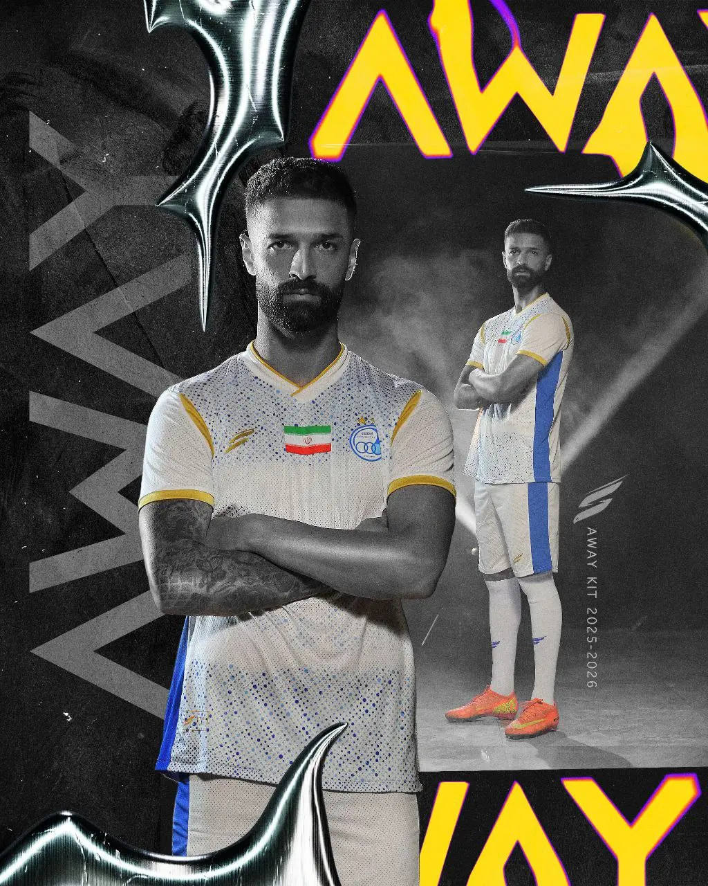 رونمایی از کیت جدید استقلال/ ستاره‌ها در سال مد آبی (عکس)