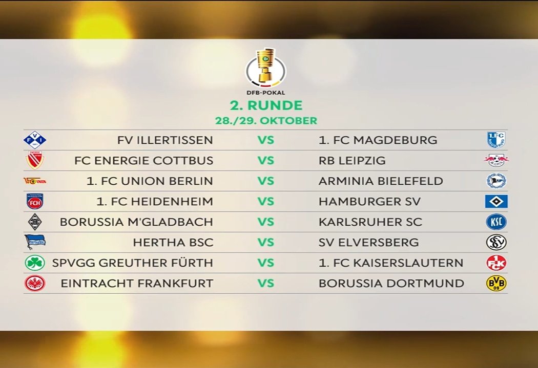 dfbpokal_r2_20250831_210340 قرعه کشی دور دوم دی اف بی پوکال