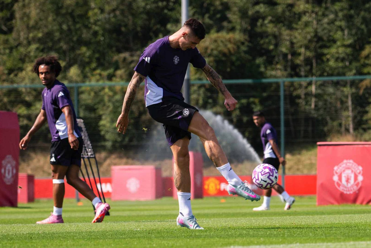 بنیامین ششکو در تمرینات منچستریونایتد