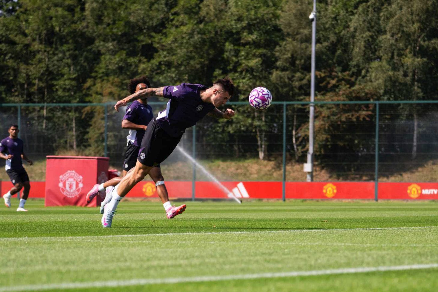 بنیامین ششکو در تمرینات منچستریونایتد