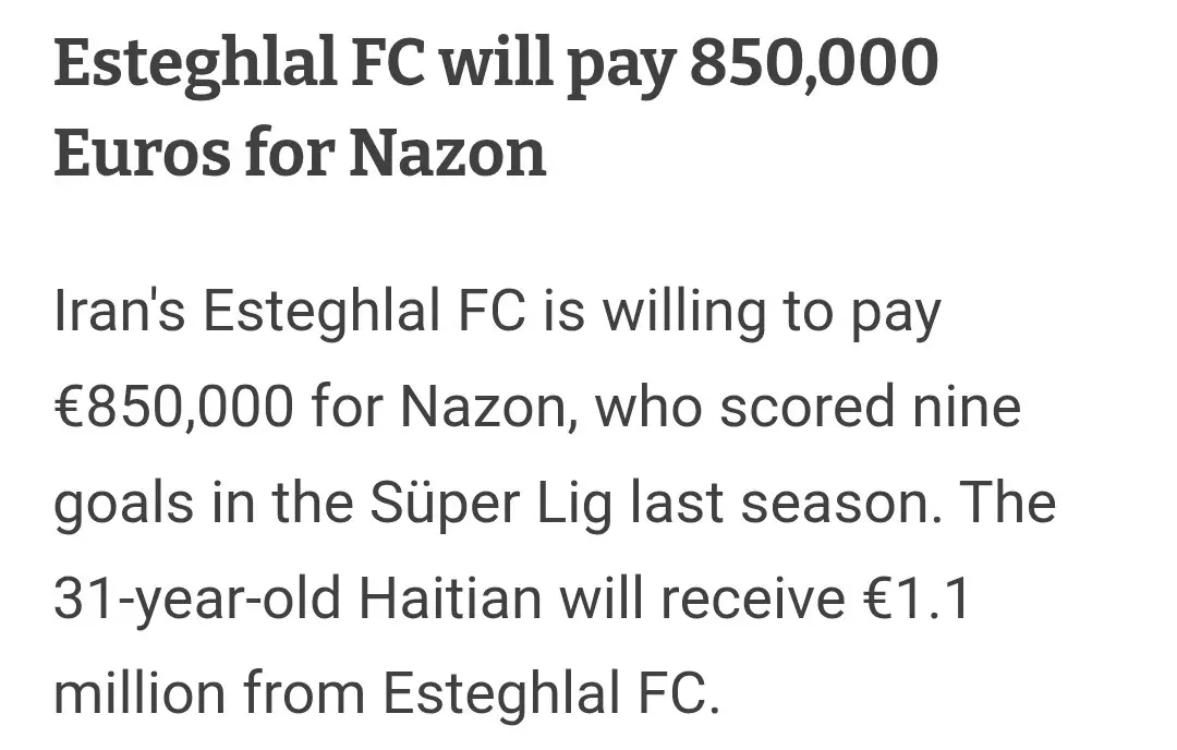 نازون در آستانه آبی‌پوش شدن؛ استقلال با پرداخت سنگین به دنبال تقویت خط حمله