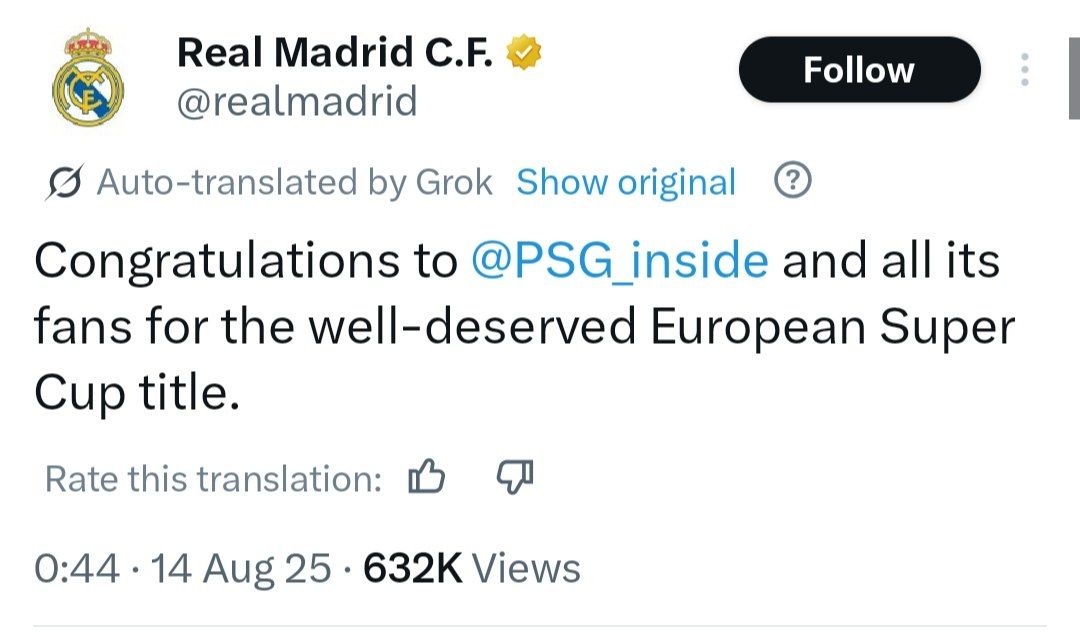 img_20250814_043325_850 تبریک رسمی رئال مادرید به پاری سن ژرمن