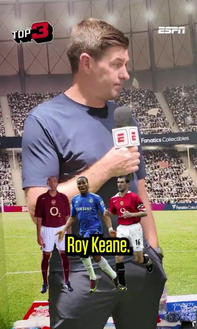 رونمایی غیر منتظره استیون جرارد از سه بازیکن برتر تاریخ لیگ برتر انگلیس