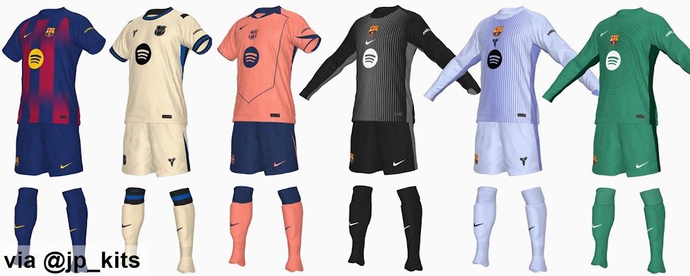 لباس‌های بارسلونا برای فصل ۲۰۲۵/۲۶