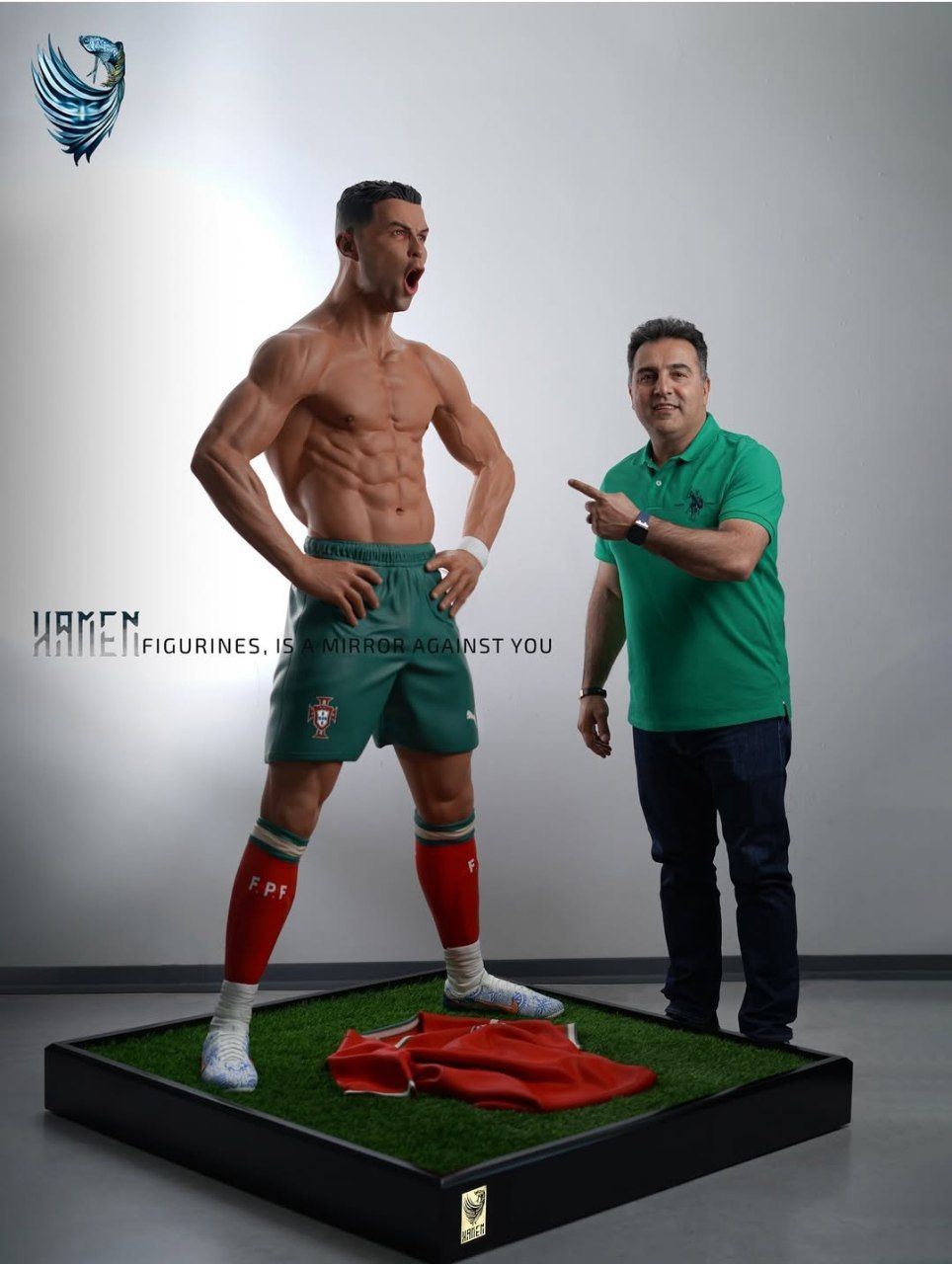 هنرمند ایرانی و ساخت مجسمه فوق‌العاده کریستیانو رونالدو