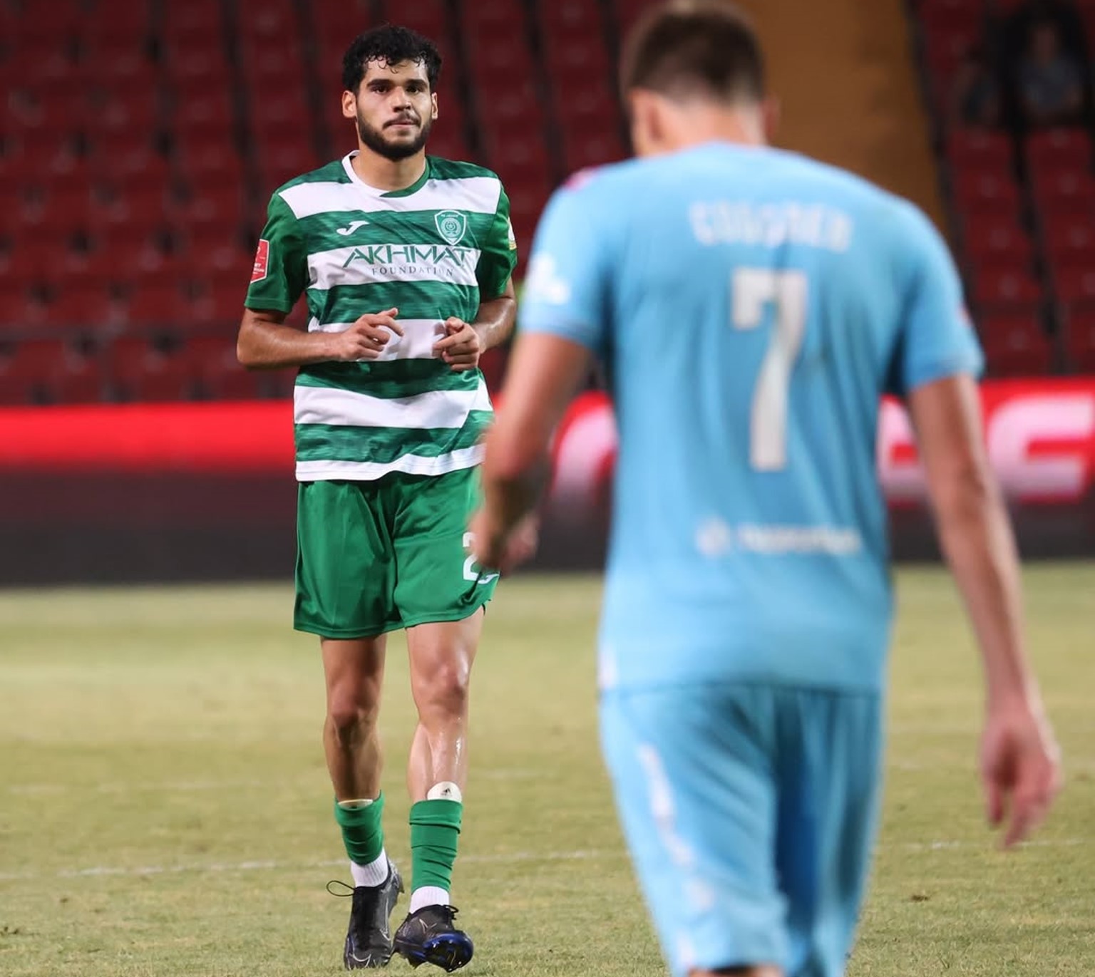 mohammadmhedizare-akhmatgrozny-zenit-2025 محمدمهدی زارع مدافع میانی آخمت گروژنی - بازی زنیت و آخمت گروژ«ی - لژیونر فوتبال ایران