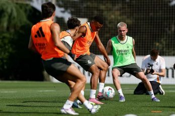 تصاویری از حضور فرانکو ماستانتونو در تمرین رئال مادرید