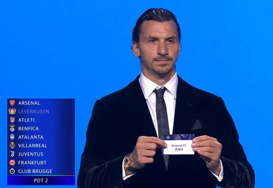 زلاتان ابراهیموویچ و قرعه آرسنال