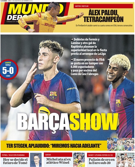 موندو دپورتیوو - 11 اوت 2025