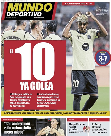 موندو دپورتیوو - 1 اوت 2025