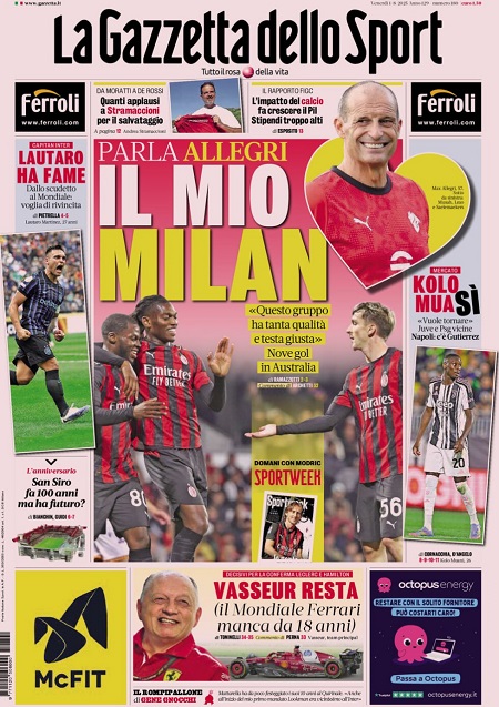 گاتزتا دلو اسپورت - 1 اوت 2025