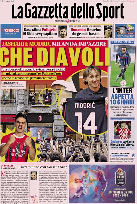 گاتزتا دلو اسپورت - 5 اوت 2025