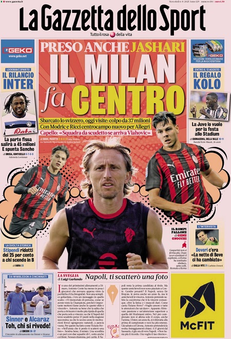 گاتزتا دلو اسپورت - 6 اوت 2025