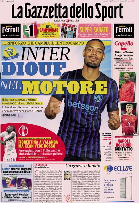 گاتزتا دلو اسپورت - 22 اوت 2025