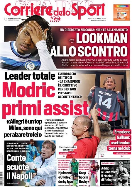 کوریره دلو اسپورت - 5 اوت 2025