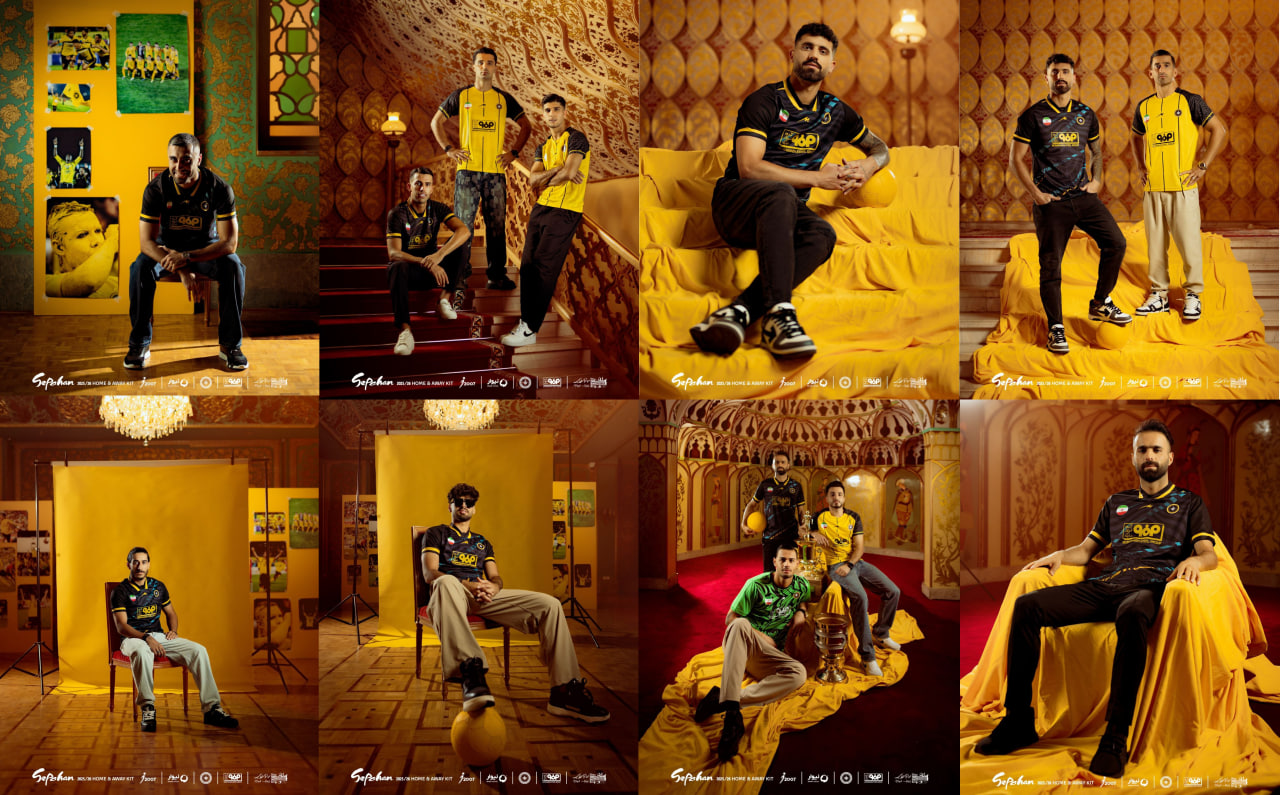 sepahankit_0 کاوه رضایی و بازیکنان سپاهان در پیراهن جدید این باشگاه