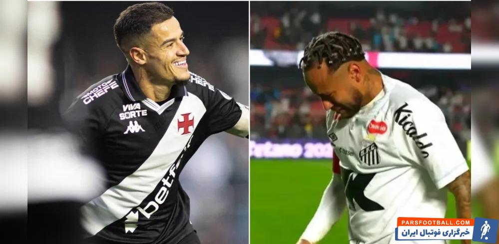 اشک های نیمار در شکست سنگین سانتوس برابر واسکودوگاما در لیگ برزیل