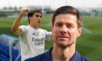 تصویری از گونزالو گارسیا 13 ساله در کنار ژابی آلونسو