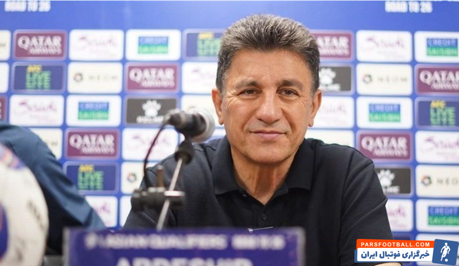 امیر قلعه‌ نویی تماشاگر ویژه دیدار تراکتور و شباب الاهلی بود