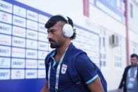 رامین رضاییان مدافع استقلال و تیم ملی فوتبال ایران در سوگ دایی خود